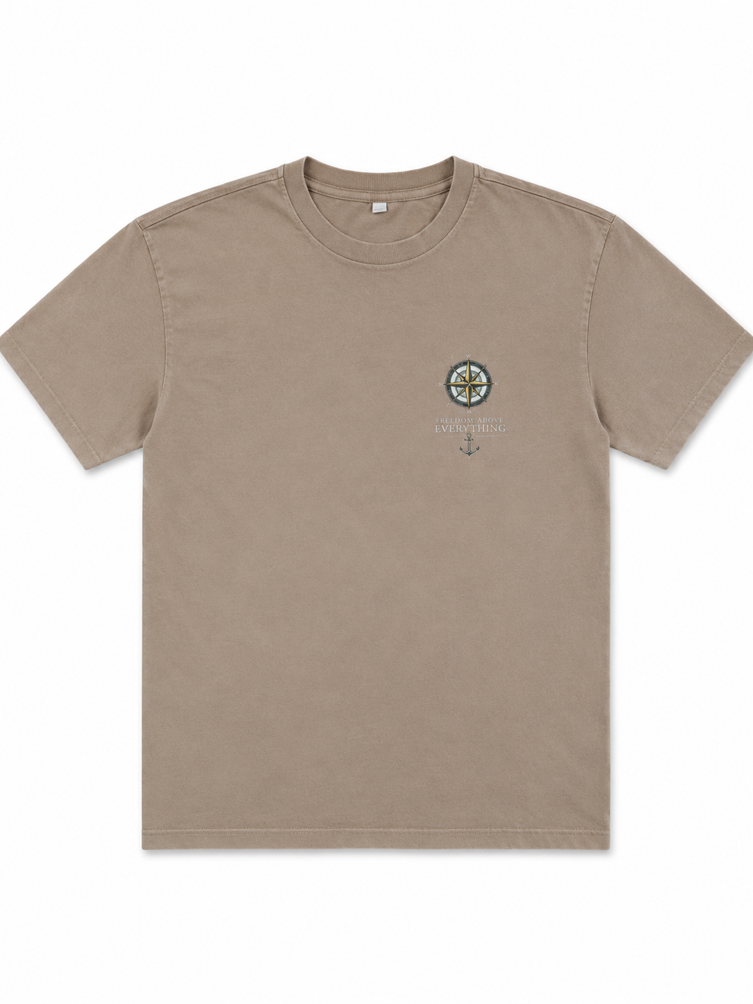 Freedom Above Everything — Oversized Vintage Shirt | Union Beige