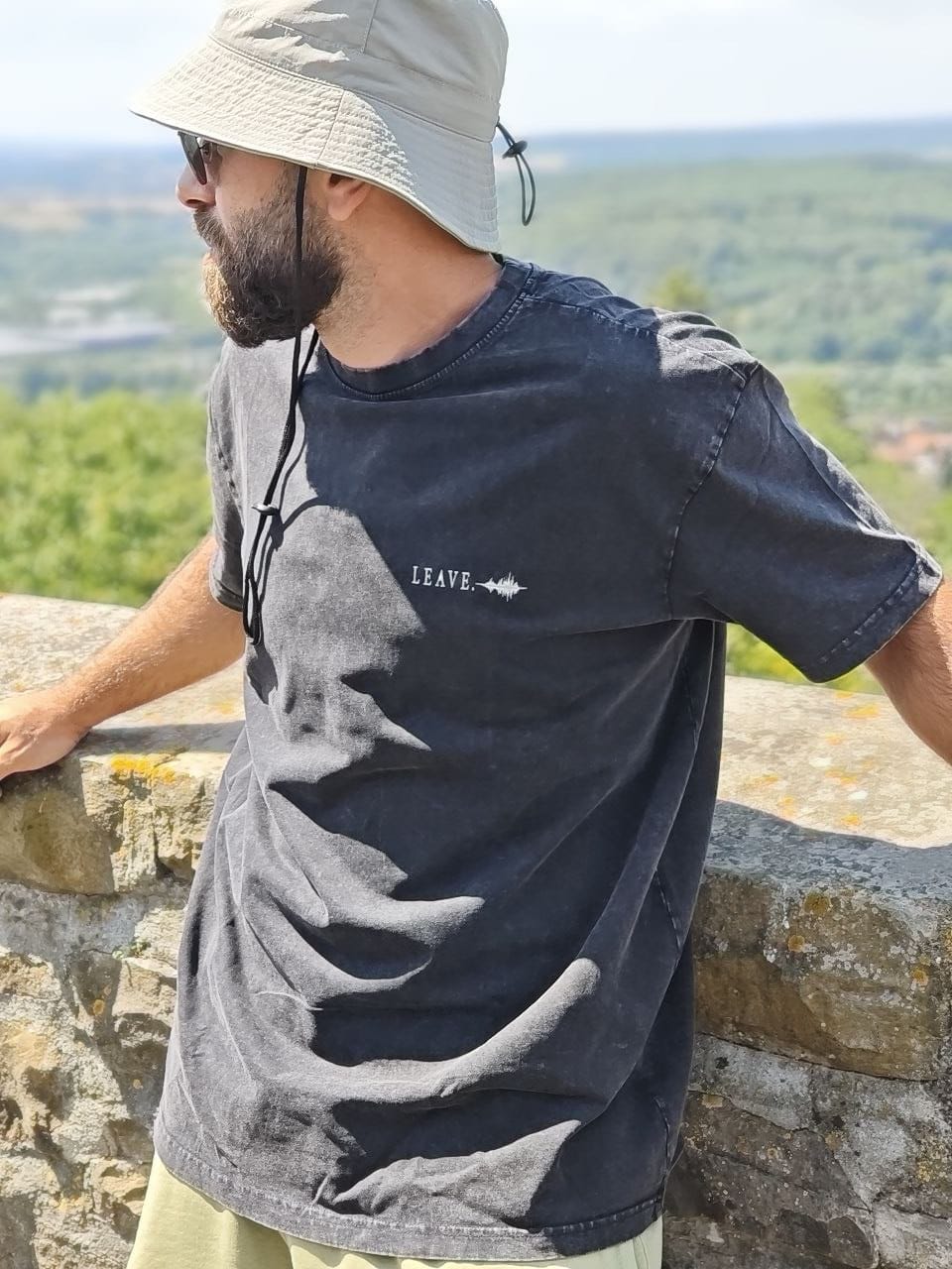 Leave A Mark — Oversized Vintage Shirt | Washed Black