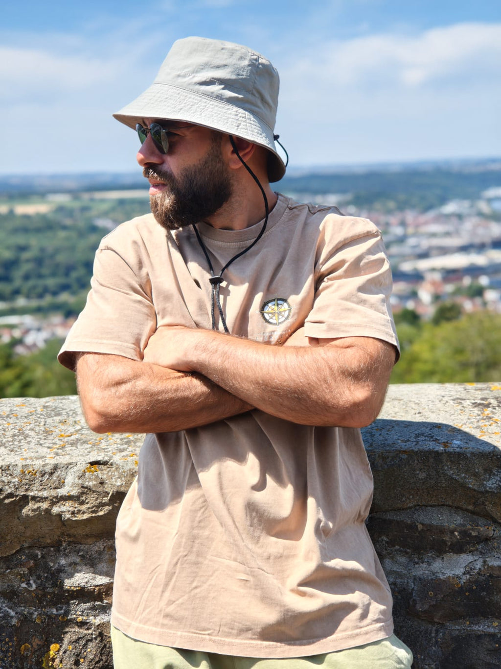 Freedom Above Everything — Oversized Vintage Shirt | Union Beige