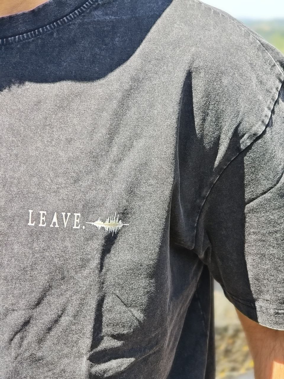 Leave A Mark — Oversized Vintage Shirt | Washed Black